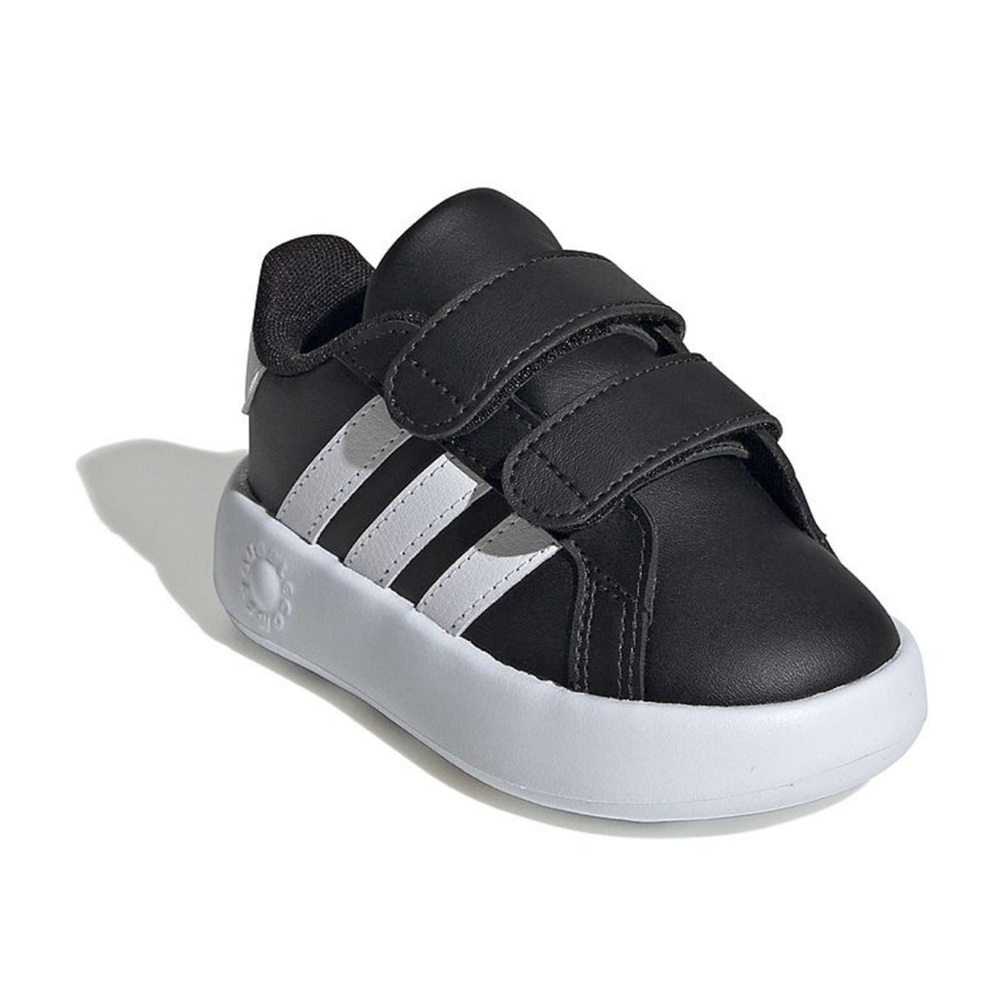 Adidas Toddler “Grand Court 2.0” Black and White Velcro Sneakers, sz 5.5